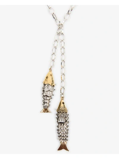 Isabel Marant River Silver And Gold-tone Necklace In Silver