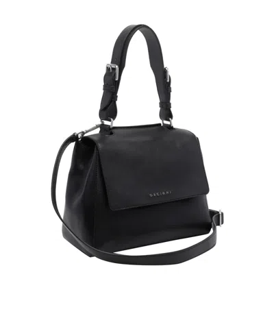 Orciani Flap Shoulder Bag In Black