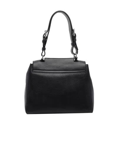 Orciani Flap Shoulder Bag In Black