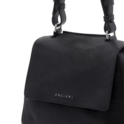 Orciani Flap Shoulder Bag In Black