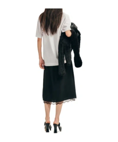 Simone Rocha Trompe Loeil Patchwork T-shirt In Gray