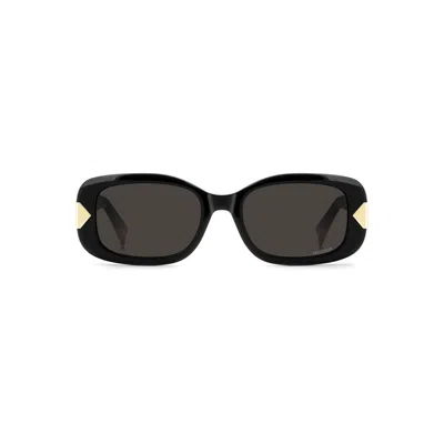 Missoni Rectangular Acetate Sunglasses In Black