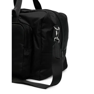 Prada Zippered Shoulder Bag In Black