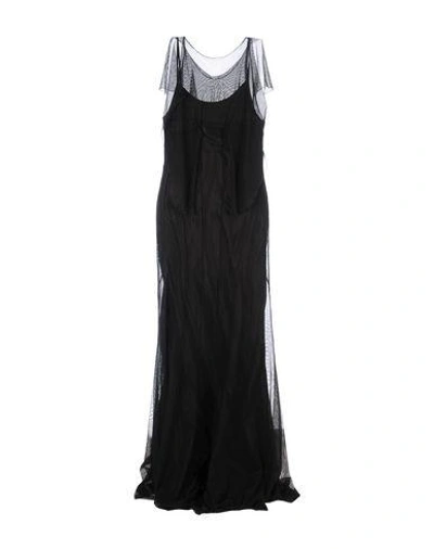 Shop Maison Margiela Long Dress In Black