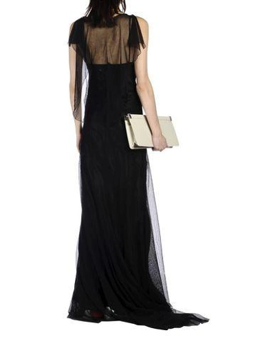 Shop Maison Margiela Long Dress In Black