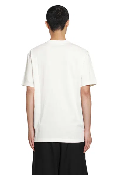 Y-3 Regular Fit Crew Neck Short Sleeve T-shirt In White
