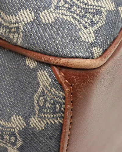 Celine Céline Macadam Denim Boogie Bag In Blue
