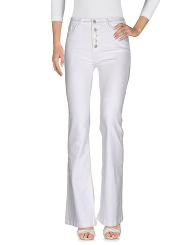 J Brand Denim Trousers In White