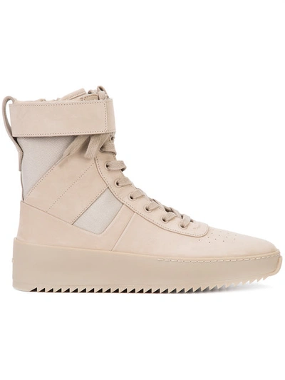 Shop Fear Of God Ankle Strap Hi-tops - Nude & Neutrals