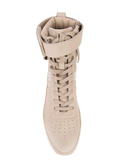 Shop Fear Of God Ankle Strap Hi-tops - Nude & Neutrals