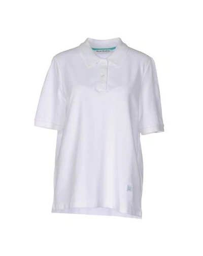 Acne Studios Polo Shirt In White