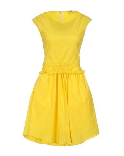 Shop Carven Short Dress In Yellow