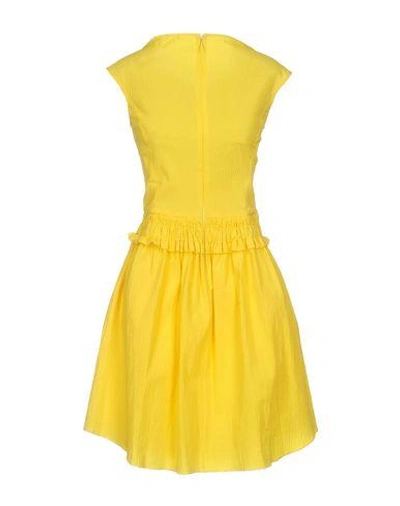 Shop Carven Short Dress In Yellow