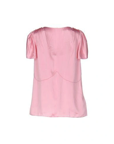Shop Miu Miu Blouses In Pink