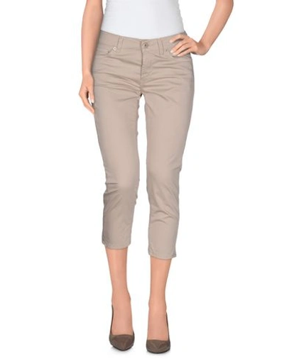 Dondup Cropped Pants & Culottes In Beige