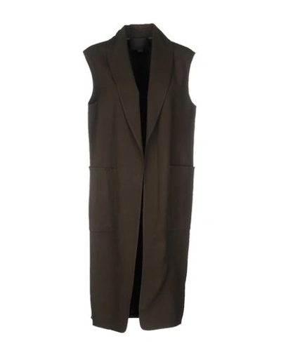 Alexander Wang Overcoats In Military Green