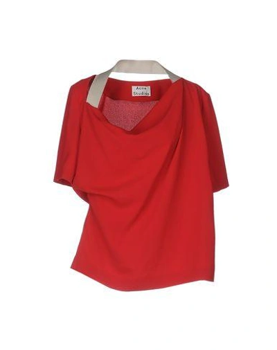 Shop Acne Studios Blouse In Red