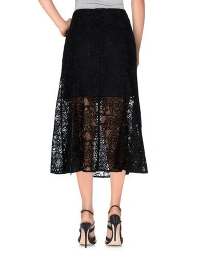 Shop Mcq By Alexander Mcqueen Midi Skirts In Black