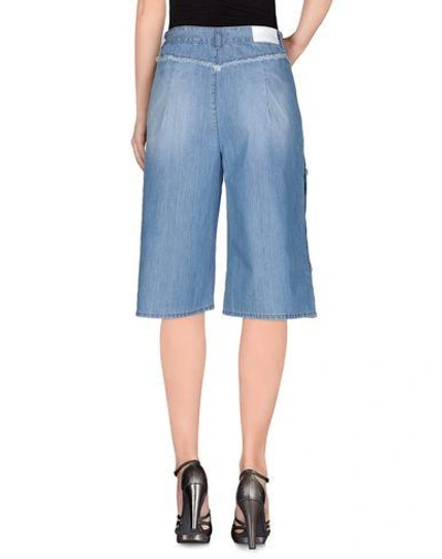 Shop Sjyp Denim Shorts In Blue