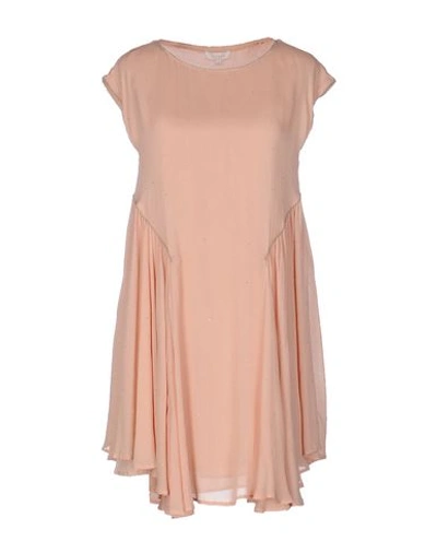 Intropia Short Dress In Pale Pink