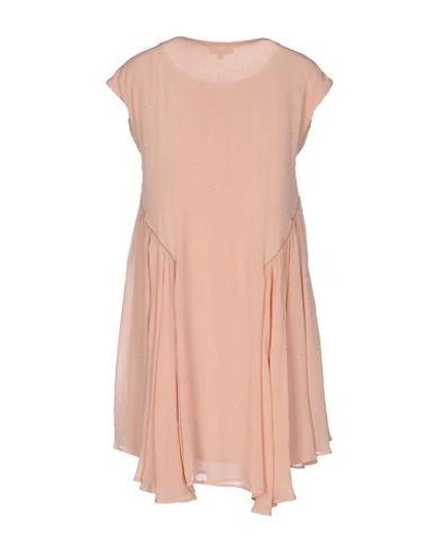 Shop Intropia Short Dress In Pale Pink