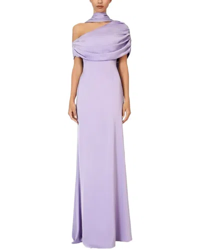 Emma Way Solid Maxi Dress In Purple