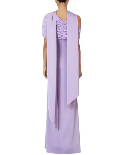 Emma Way Solid Maxi Dress In Purple
