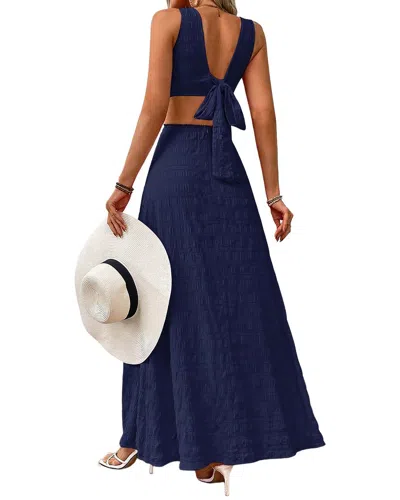 Gvibi Maxi Dress In Blue