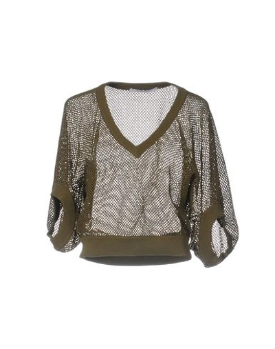 Shop Givenchy Sweater In Military Green