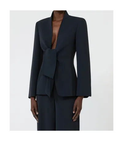 Max Mara Long-sleeve Jacket In Blue