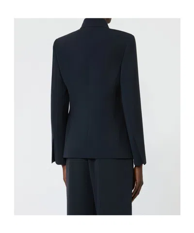 Max Mara Long-sleeve Jacket In Blue