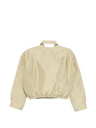 Jil Sander Technical Faille Blouson In Neutral
