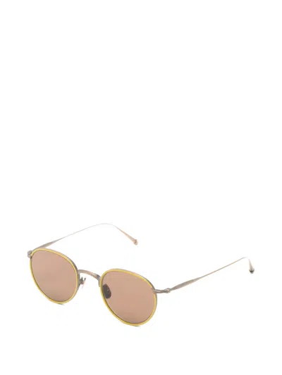 Matsuda Round-frame Sunglasses In Gold