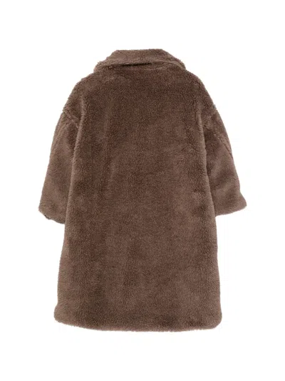 Douuod Double-breasted Coat In Brown