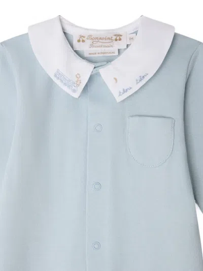Bonpoint Anton Romper In Blue