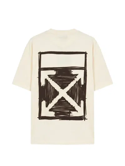 Off-white Graphic-print T-shirt In Neutral