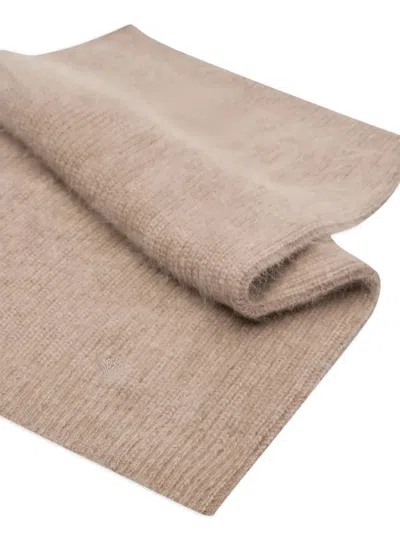 Loulou De Saison Rectangular Scarf In Neutral