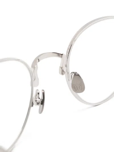 Matsuda Round-frame Glasses In Silver