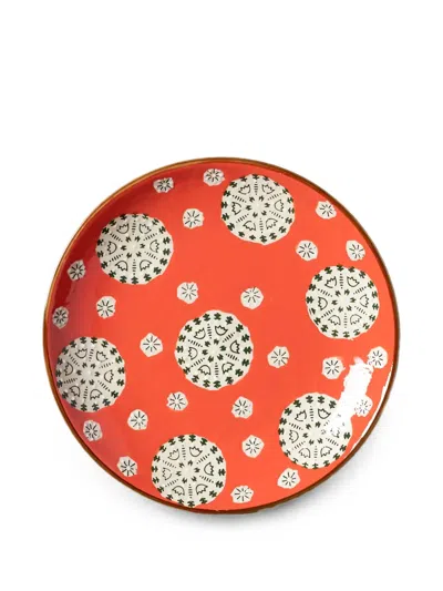 Cu I Seeyou Patterned Ceramic Plates In Multi