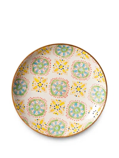 Cu I Seeyou Patterned Ceramic Plates In Multi