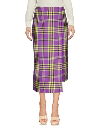 House Of Holland 3/4 Length Skirts In Purple