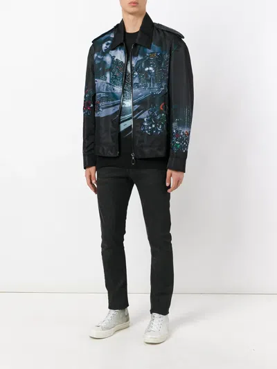Lanvin Printed Jacket In Blue
