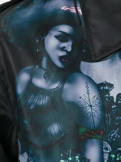 Lanvin Printed Jacket In Blue