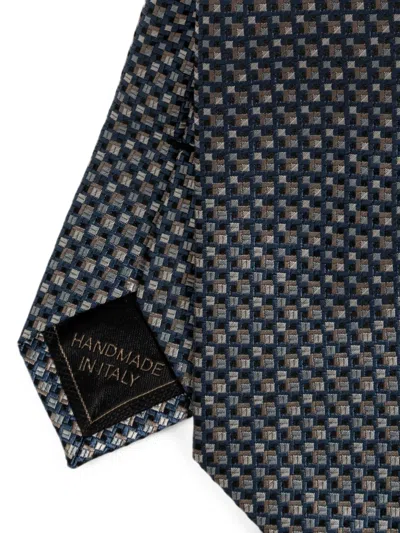 Brioni Geometric-pattern Tie In Multi