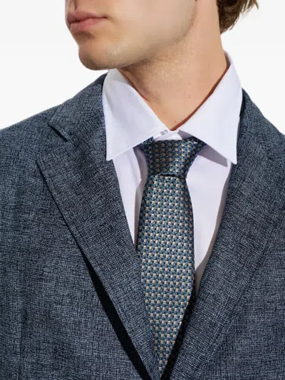 Brioni Geometric-pattern Tie In Multi
