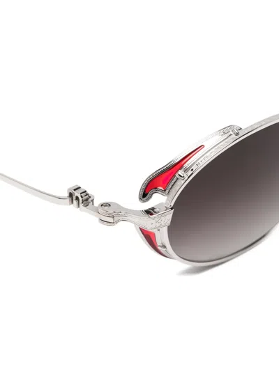 Matsuda Engraved-frame Oval-frame Sunglasses In Multi
