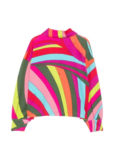 Pucci Junior Long-sleeve T-shirt In Multi