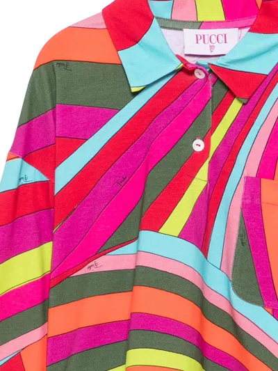 Pucci Junior Long-sleeve T-shirt In Multi