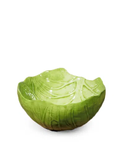 Cu I Seeyou Cabbage-leaf-effect Bowl In Green