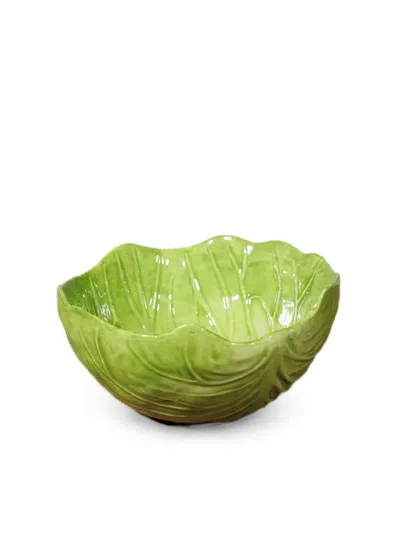 Cu I Seeyou Cabbage-leaf-effect Bowl In Green